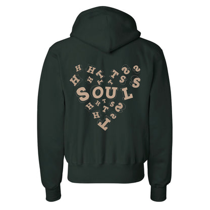 LOVE THY SOUL HOODIE- FOREST GREEN